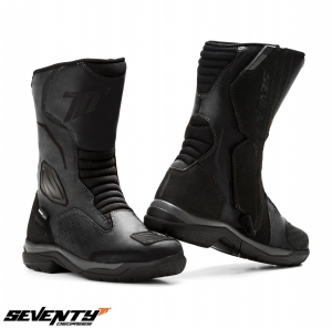 Touring Motorcycle Boots Unisex Seventy Model SD-BT13 Color: Black - Black, 41