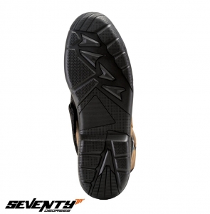 Touring Motorcycle Boots Unisex Seventy model SD-BT13 color: brown - Brown, size 48