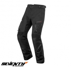 Touring Motorcycle Pants Unisex Seventy Spring/Winter Model SD-PT1 Color: Black - Black, S