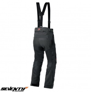 Touring Motorradhose Unisex Seventy Vara Modell SD-PT22 Farbe: Schwarz - Schwarz, L