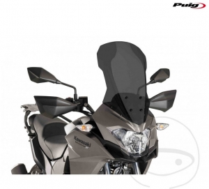 Touring Windschild Dunkelschwarz - Kawasaki KLE 300 C Versys X ABS ('17-'18) - JM
