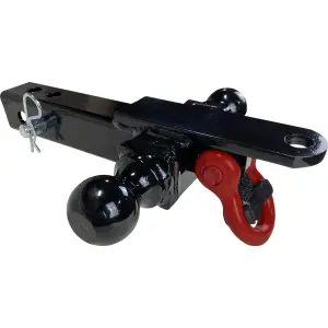 Tow Hook (Four-Way) - black/red - Moose
