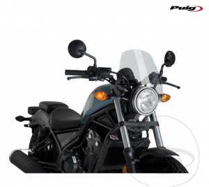 Transparent Sport Windshield - Honda CMX 500 A Rebel ABS ('17-'22) - JM