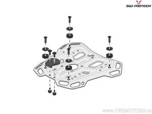 TRAX ADV black set (TRAX ADV top case + rack + adapter + lock set) - Suzuki GSF / GSX models - SW-Motech