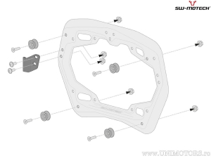 TRAX ADV/EVO/ION/NANUK adapter kit for PRO sidecase carrier - ZERO DSR/X ('22-) - SW-Motech