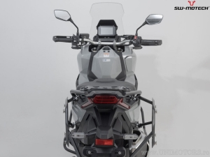 TRAX ADV L/M Aluminum Side Case Set Silver Color with PRO Racks - Honda X-ADV ('20-) - SW-Motech