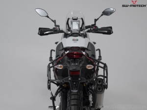 TRAX ADV Set black (topcase + 2x sidecase + PRO carriers + ADV-RACK) - 150.0L - Yamaha Ténéré 700 models ('19-) - SW-Motech