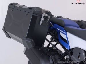 TRAX ADV Set Black (topcase + 2x sidecase + PRO mounts + ADV-RACK) - 150.0L - Suzuki V-strom 1050 / XT ('19-) - SW-Motech