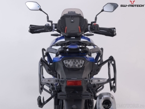 TRAX ADV Set Black (topcase + 2x sidecase + PRO mounts + ADV-RACK) - 150.0L - Suzuki V-strom 1050 / XT ('19-) - SW-Motech
