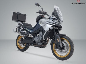 TRAX ADV Set black (topcase + ADVENTURE-RACK + adapter + lock set) - 38.0L - CFMoto 800MT ('21-) - SW-Motech