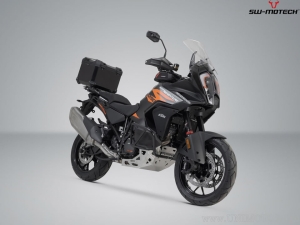 TRAX ADV Set Black (TRAX ADV Topcase + Rack + Adapter + Lock Set) - KTM 1290 Super Adventure ('21-) - SW-Motech