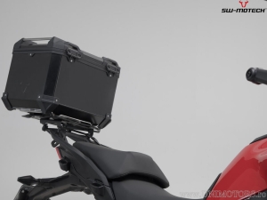 TRAX ADV Set Black US Model (topcase + 2x sidecase + PRO mounts + ADV-RACK) - 158.0L - Ducati Multistrada V 4 ('20-) - SW-Motech