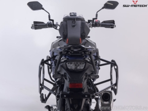 TRAX ADV Set Silver (topcase + 2x sidecase + PRO mounts + ADV-RACK) - 150.0L - Suzuki V-Strom 800 / 800DE ('22-) - SW-Motech