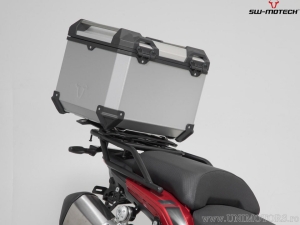 TRAX ADV Set silver (topcase + ADVENTURE-RACK + adapter + lock set) - 38.0L - Benelli TRK 502 X ('18-) - SW-Motech