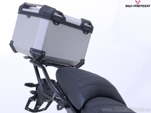 TRAX ADV Set silver (topcase + ADVENTURE-RACK + adapter + lock set) - 38.0L - BMW R 1300 GS ('23-) - SW-Motech