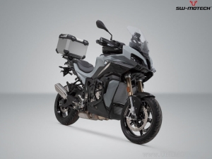 TRAX ADV Set silver (topcase + ADVENTURE-RACK + adapter + lock set) - 38.0L - BMW S 1000 XR ('19-) - SW-Motech