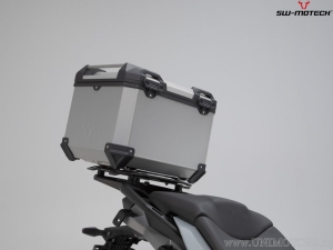 TRAX ADV Set silver (topcase + ADVENTURE-RACK + adapter + lock set) - 38.0L - BMW S 1000 XR ('19-) - SW-Motech
