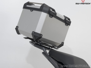 TRAX ADV Set silver (topcase + ADVENTURE-RACK + adapter + lock set) - 38.0L - Triumph Tiger 660 ('21-) - SW-Motech
