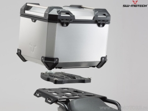 TRAX ADV Set silver (topcase + ALU-RACK + adapter + lock set) - 38.0L - Ducati Multistrada 1200/S / Hyperstrada - SW-Motech
