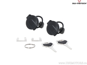 TRAX ADV Set silver (topcase + ALU-RACK + adapter + lock set) - 38.0L - Ducati Multistrada 1200/S / Hyperstrada - SW-Motech