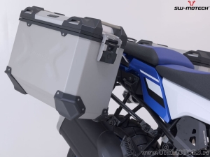 TRAX ADV silver set (topcase + 2x sidecase + PRO carriers + ADV-RACK) - 150.0L - Suzuki V-strom 1050 / XT ('19-) - SW-Motech