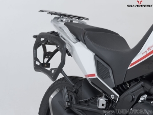 TRAX ADV Silver Set (topcase + 2x sidecase + PRO carriers + ADVENTURE-RACK) - 158.0L - Moto Morini X-Cape ('21-) - SW-Motech