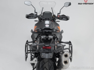 TRAX ADV Silver Set (topcase + 2x sidecase + PRO mounts + ADV-RACK) - 150.0L - KTM 1290 Super Adventure ('21-) - SW-Motech
