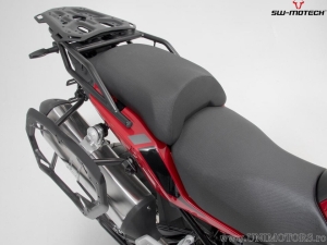 TRAX ADV Silver Set (topcase + 2x sidecase + PRO mounts + ADVENTURE-RACK) - 150.0L - Benelli TRK 502 X ('18-) - SW-Motech