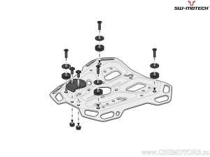 TRAX ADV Silver Set (TRAX ADV top case + specific mount + adapter plate + TRAX lock set) - Honda NT 1100 (21-) - SW-Motech