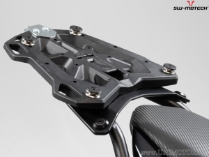 TRAX ADV silver set (TRAX ADV topcase + rack + adapter + lock set) - Honda X-ADV ('20-) - SW-Motech