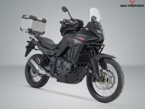TRAX ADV silver set (TRAX topcase + rack + adapter + lock set) - Suzuki V-Strom 800 / 800DE ('22-) - SW-Motech