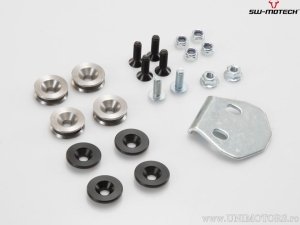 TRAX ADV silver set (TRAX topcase + rack + adapter + lock set) - Suzuki V-Strom 800 / 800DE ('22-) - SW-Motech