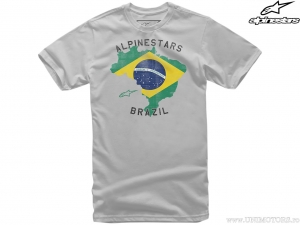 Tricou casual Brazil Tee (argintiu) - Alpinestars