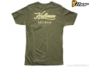 Tricou casual Original Tee (verde militar) - Hallman