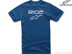 Tricou casual Ride 2.0 Tee (albastru/alb) - Alpinestars