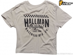 Tricou casual Women's Tracker Crop Top (alb murdar) - Hallman
