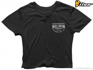 Tricou casual Women's Tracker Crop Top (negru) - Hallman