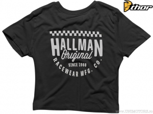 Tricou casual Women's Tracker Crop Top (negru) - Hallman