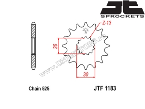 Triumph Boneville 800 / Boneville 800 T100 ('01-'06) Chain Kit - (DID / JT)