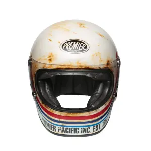 Trophy-Helm - Matt, Rot, Weiß, Dunkelblau, Blau - Erwachsener - XL - 010116363