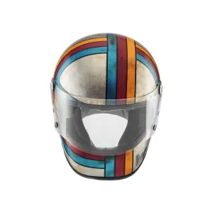 Trophy Platinum Edition Helm - Glänzend, Grau, Rot, Gelb, Blau - Erwachsene - XL - 010116358