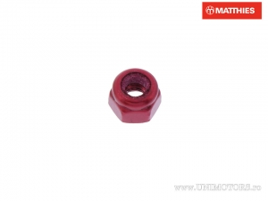 Tuerca autoblocante Pro Bolt M3 x 0.50 mm aluminio rojo - JM