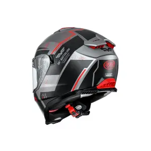 Typhoon BA Helm - Grau, Matt, Rot, Schwarz - Erwachsen - XL - 010116439