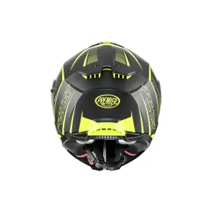Typhoon FR Helm - Mat Zwart, Geel - Volwassene - 2XL - 010116458