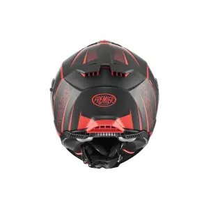 Typhoon FR Helm - Matt Schwarz, Rot - Erwachsene - XL - 010116451