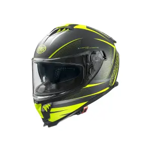 Typhoon FR Helm - Matte Zwart, Geel - Volwassene - M - 010116455