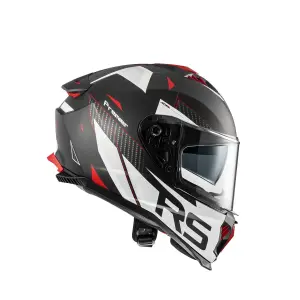 Typhoon Helm - Matt, Rot, Weiß, Grau - Erwachsen - M - 010116467