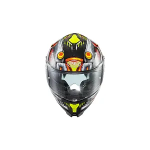 Typhoon LY Grafikhelm - Rot, Gelb, Grau - Erwachsene - L - 010118292