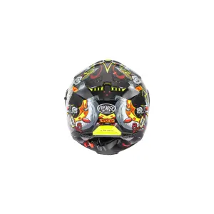 Typhoon LY Grafikhelm - Rot, Gelb, Grau - Erwachsene - XS - 010118289