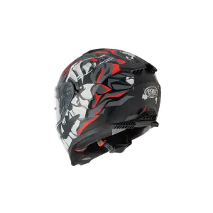 Typhoon MO Helm - Grau, Rot, Weiß, Schwarz - Erwachsene - 2XL - 010118300